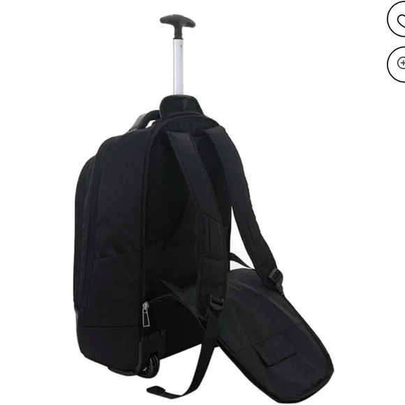ECO style Black Rolling Laptop/Travel Bag